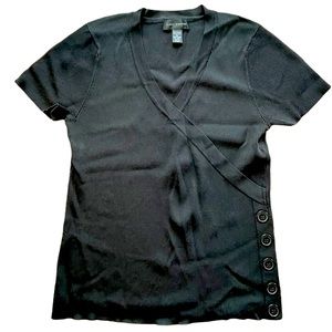 NWOT Cable & Gauge Blouse XL Black